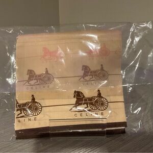 Brand New Celine Horse Pattern Silk Scarf - RARE